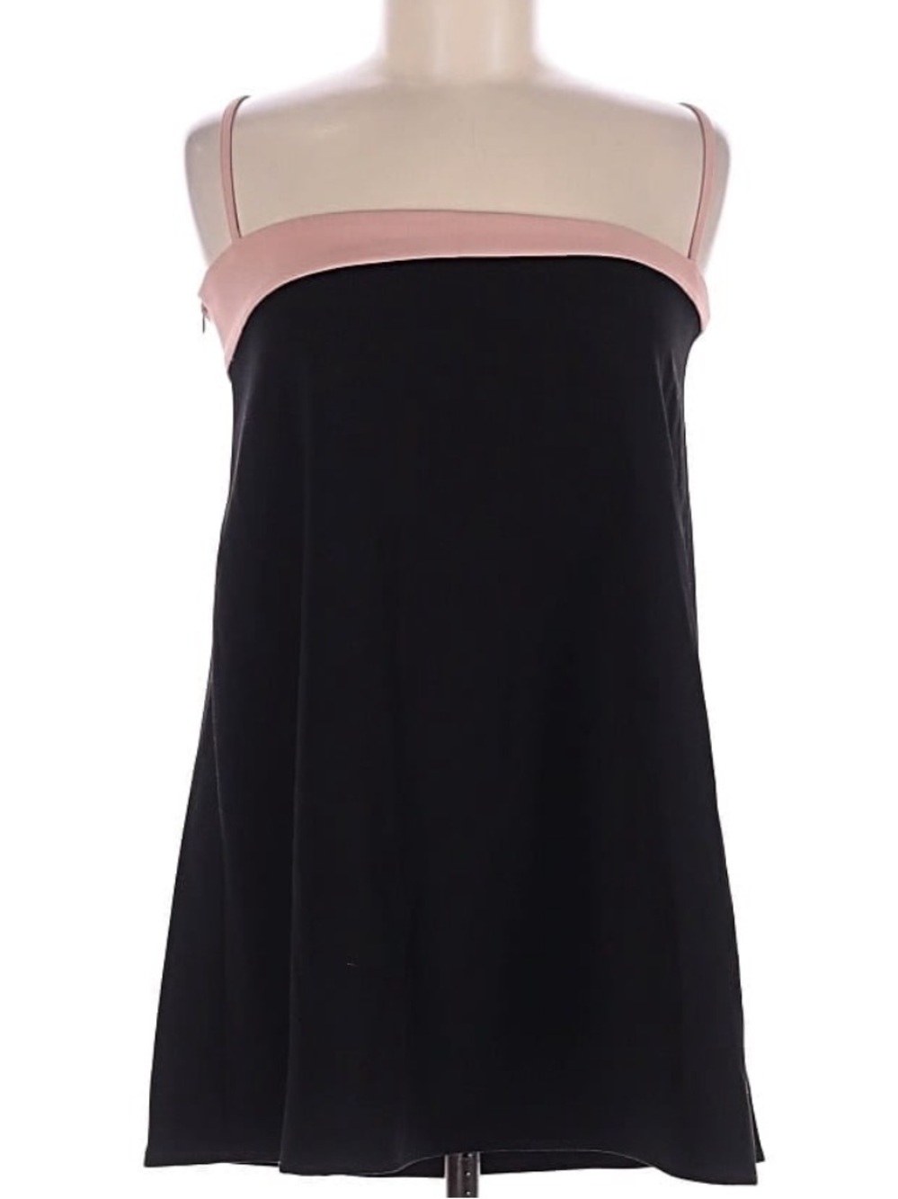 Black with Pink Trim Mini Dress (Size M)